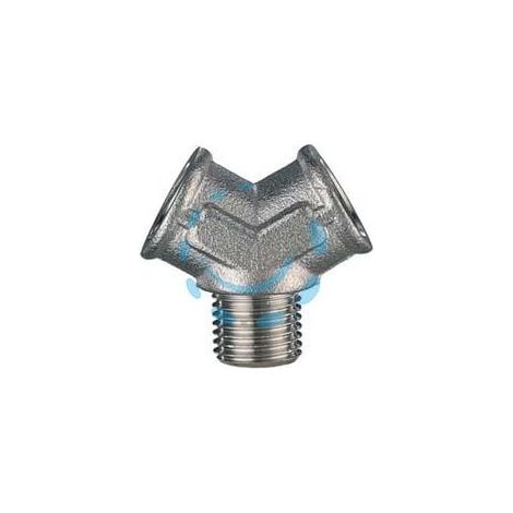 DEVIAZIONE FEMMINA "Y" CON CENTRALE MASCHIO - attacco inferiore 1/4"M art.32/A