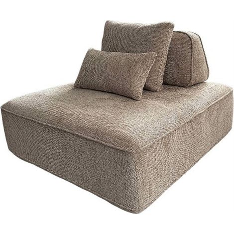 Fauteuil modulable moka au dossier mobile - moka boldweave (1/2)