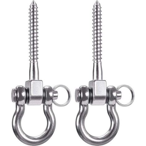 Gancho de techo de Edelstahl con capacidad de 250 kg, XU, kit de suspensión für silla colgante, lámfür colgante, hamaca, saco de boxeo y entrenador de bridas - (1/4)