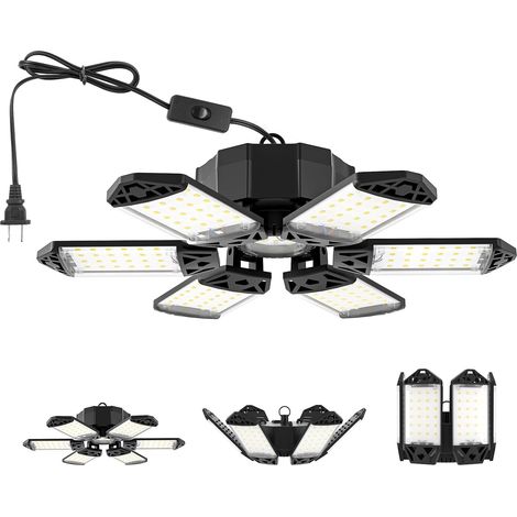 UFO LED 185W, 18500LM LED UFO High Bay Lumière IP65 Étanche Eclairag LED Garag, 6500k Blanc Froid Led Industriel AC 85-265V pour Garage, Usine, Atelier, Parkings, Gymnase (1/5)