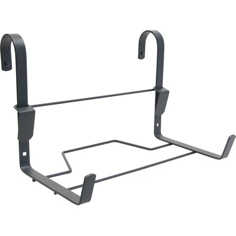 Support jardinière Fer Plat Classique 35x18 cm - Anthracite - (1/3)