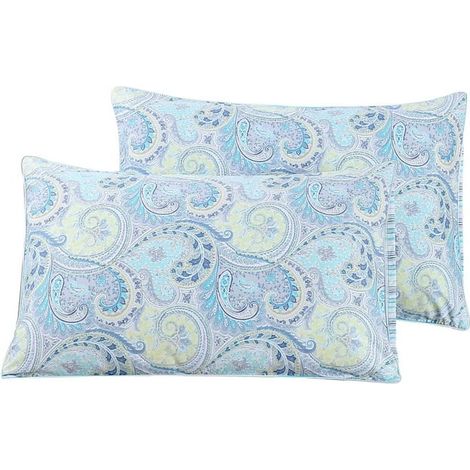 Taies d'oreiller 100 % coton, 1000 fils/cm², tailles standard et king size, lot de 2 (1/4)