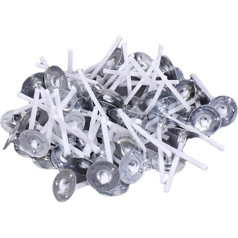 500pcs Candle Wicks 25mm Low Smoke Candle Wick with Metal Tabs for Candle Making (1/5)