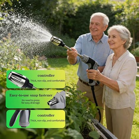 Buse Turbine Pour Tuyau d'arrosage, Nettoyeur de Turbine Pour Tuyau d'arrosages, Buse Pour Tuyau d'arrosage, Convient à l'arrosage du Jardin