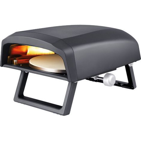 Horno de pizza a gas VMP 12AS – Plato giratorio de 32 cm – Temperatura máxima 500°C – Reber