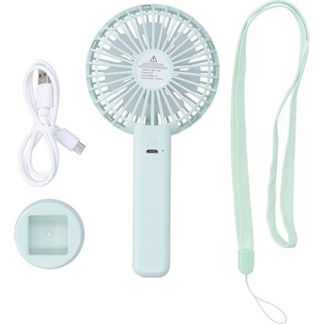 Ventilateur de Poche USB Rechargeable Silencieux avec Support pour Extérieur (1/5)