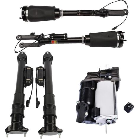 Amortisseur, construction en acier et caoutchouc, s'adapte de 24,5 à 27,5 pouces, compatible avec Mercedes M GL-Class W164 X164, numéros de pièces interchangeables 1643206013 et autres, numéros de piè (1/5)