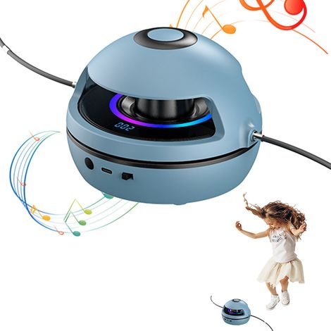 Corde à sauter électrique réglable 1-10 niveaux de vitesse avec télécommande, corde à sauter pour enfants et adultes (1/5)