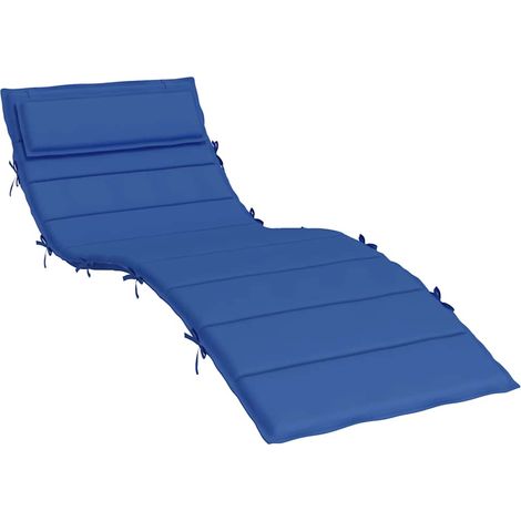 vidaXL Sun Lounger Cushion Royal Blue 180x60x4 cm Oxford Fabric (1/6)
