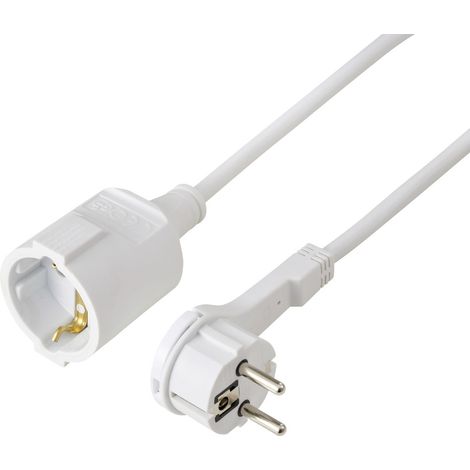 Sygonix SY-7165300 Strom Verlängerungskabel 16 A Weiß 5.00 m H05VV-F 3G 1,5 mm² (1/5)