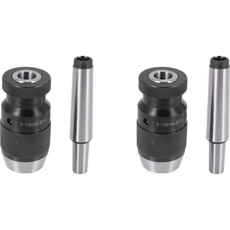 2X Mandrin Sans Clé 1-16Mm B18 + MT3 Arbre CôNe Morse DIN228A (1/5)