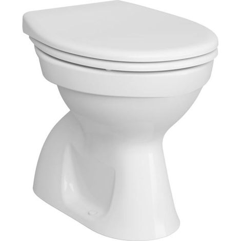 VASO WC NORMUS IN CERAMICA BIANCA A TERRA (1/2)