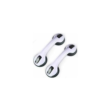 2PCS Ventouse de Poignée Douche, Poignée de Baignoire en Plastique (Aucun Perçage Requis), Pour Salles de Bain, Enfants et Personnes Handicapées (1/5)