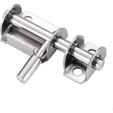 Verrous coulissants en acier inoxydable, loquets de porte, pêne coulissant, verrou à pêne coulissant compatible avec salle de bain, toilettes, jardin, abri de jardin