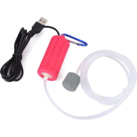 Pompe à air USB rechargeable pour aquarium, silencieuse et facile à utiliser. (1/5)
