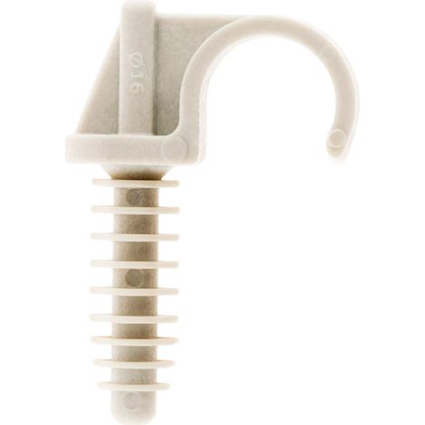 Lot de 10 fixe tubes Ø16mm - Gris - Zenitech (1/3)