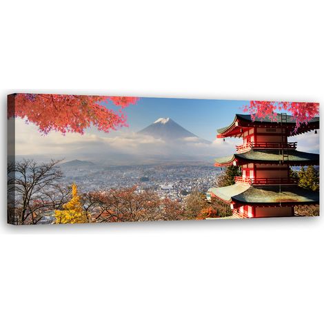 Tableau sur toile Paysage du Mont Fuji 90x30 (1/5)