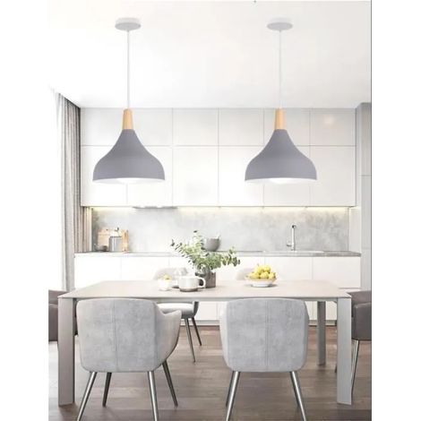 kawoo Lot de 2 Moderne Suspension Luminaire,E27 Lustre Plafonnier Industrielle Vintage Style Edison pour Salon Chambre Cafe (1/4)