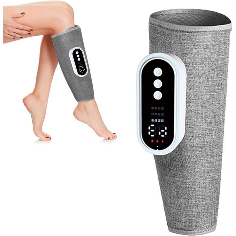 Massaggiatore per gambe, massaggiatore per gambe senza fili con tre modalità: intensità, riscaldamento ginocchia e massaggio con cuscino d'aria. (1/5)