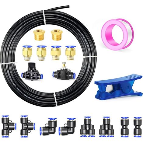 6mm od noir 10 mètres nylon tuyau d'air pneumatique Kit tuyau pour système de freinage à transfert de fluide (1/5)
