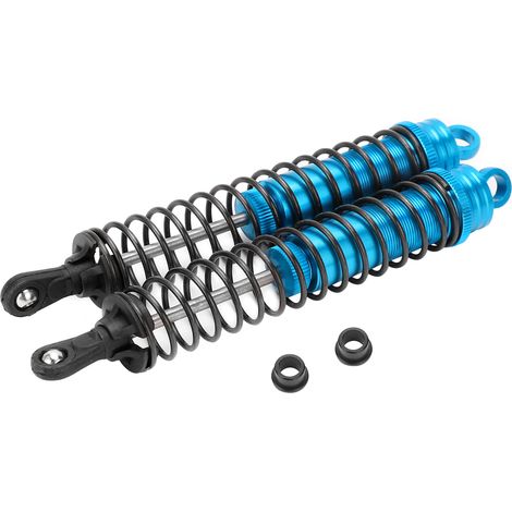 2 Pièces Amortisseur Hydraulique Réglable 144mm Bleu pour Voiture RC 1/8 HSP HPI AXIAL (1/5)