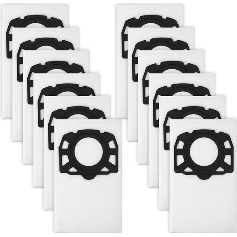 12 Pièces Sacs AspirateurPour Kärcher WD4 WD5 WD6 WD5 P WD6 P MV4 MV5 MV6, sacs filtrants en non-tissé 487,sacs filtrants pour aspirateur humide et sec,Pour Kärcher 2.863-006.0 (1/5)