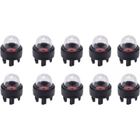 Ampoule Amorçage - Pompe Carburant Carburateur - Pour Tondeuses À Gazon Scies À Chaîne Souffleurs Neige Taille-Bordures - 10 Pièces (1/5)
