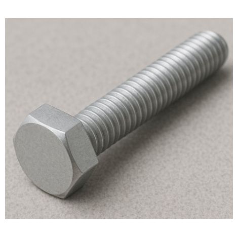 Vis métaux Tête hexagonale TH M6X40 Aluminium-10 pièces