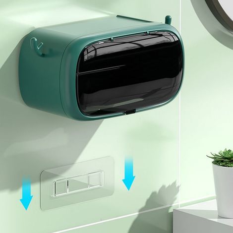 Porte-papier toilette, boîte à mouchoirs, jolie boîte à mouchoirs murale, support pour rouleau de papier toilette, étagère de rangement (1/5)