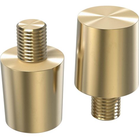 d'adaptateurs de Batterie en Laiton, M8 1 Paire Forte Conductivité Cosse Batterie, Solide de Cuivre pur Connecteur de Borne de Batterie, pour Voitures, Camions, Motos et Yachts (1/5)