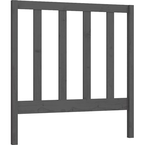Maison Exclusive - Cabecero de cama madera maciza de pino gris 96 (1/5)