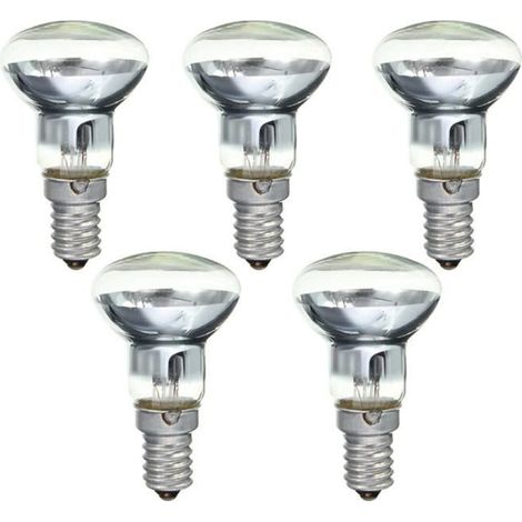 Lampe à Lave de Remplacement E14 R39 30W Projecteur à Visser Ampoule RéFlecteur Clair Spot Ampoules Lave à Incandescence 5 PièCes