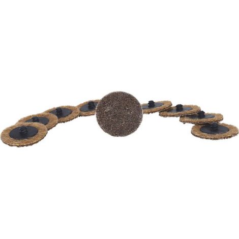 KS Tools Ersatz-Schleifpads, Ø50mm, Körnung 80, 10er Pack - 515.5083