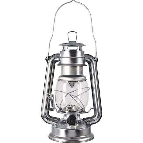 15 LED hurricane lamp (silver) - S8010 (1/5)