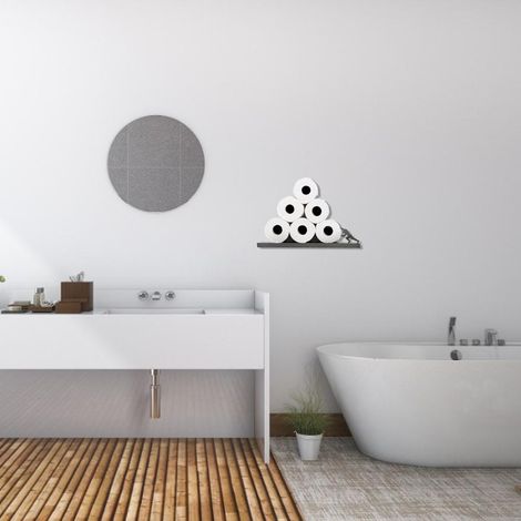 Porte-rouleau de papier toilette pour salle de bain, idée cadeau Saint-Valentin, design costaud (1/5)