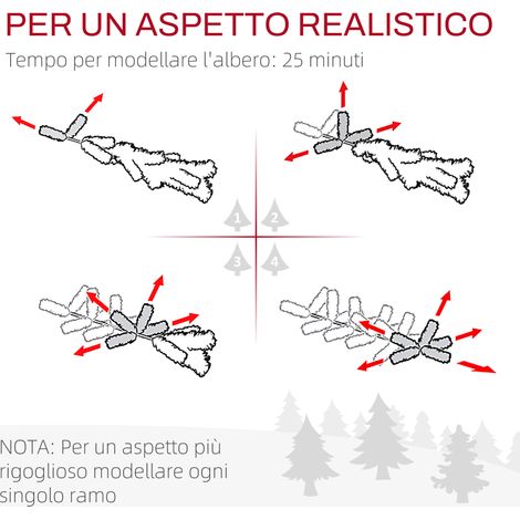 Sapin de Noël vert 1,82m, 479 branches blanches givrées, silhouette haute et fine, support pliable, forme étroite (1/5)