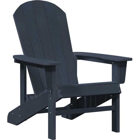Chaise de jardin,Chaise Adirondack Bleu marine 74 x 82 x 92cm HDPE CFW3782516 (1/5)