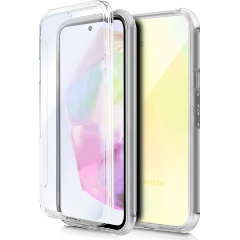 Funda COOL Silicona 3D para Samsung A356 Galaxy A35 5G (Transparente Frontal + Trasera)