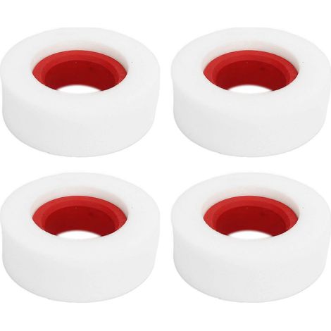 Lot de 4 mousses de 4,8 cm (1,9 pouce) pour pneus de voitures RC 1/10 et 1/8 (rouge).