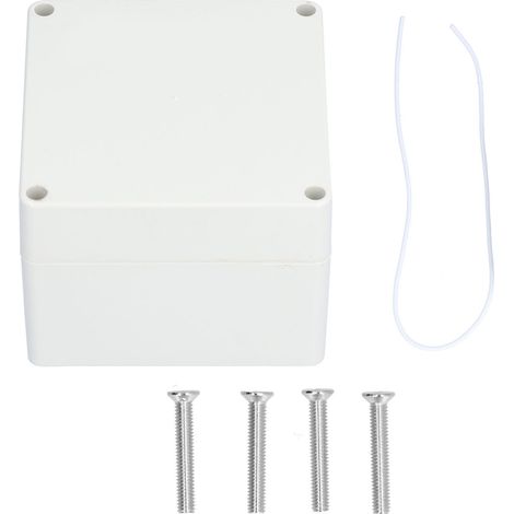Boîtier électrique étanche ABS antistatique ignifuge pour extérieur, résistant à la poussière et à la corrosion. (1/5)