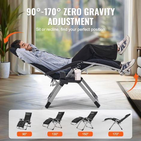 Fauteuil Inclinable Zéro Gravité - 645 mm Transat Relax Jardin (1/5)
