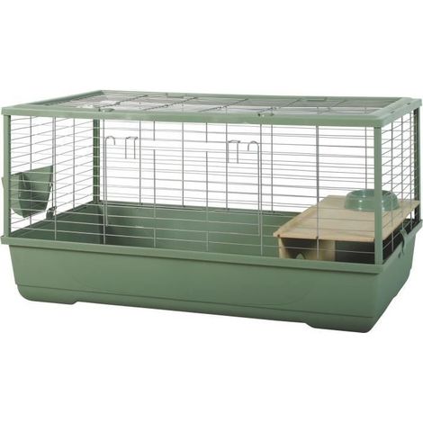 Jaula roedor - Zolux - Néolife Connect - Para conejo y cobaya - 101.5 x 54 x 51 cm - Verde (1/3)