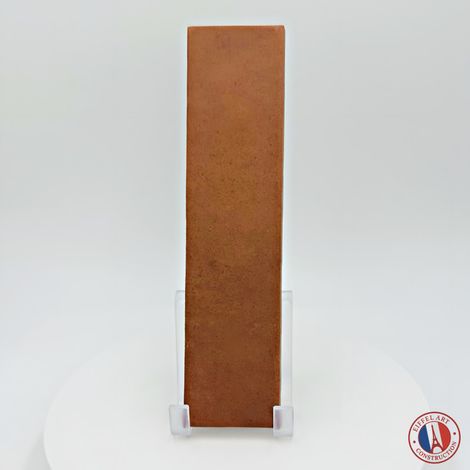 Aelle - carrelage sol / mur effet zellige bejmat terracotta terre cuite 6x24,6 cm mate ARGILE COTTO nuancé. - Vendu par boîte de 0.50 m² (1/3)