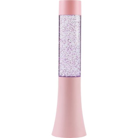 iTotal - Flared Glitter Lamp - Pastel Pink - 33.5 cm