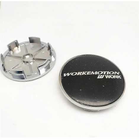Lot de 4 cache-moyeux de roue Work Emotion de 68 mm, accessoires de style automobile, E (1/4)