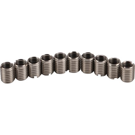 Lot de 10 inserts filetés réducteurs pour écrous de réparation, visserie mâle/femelle avec trou inférieur (1/5)