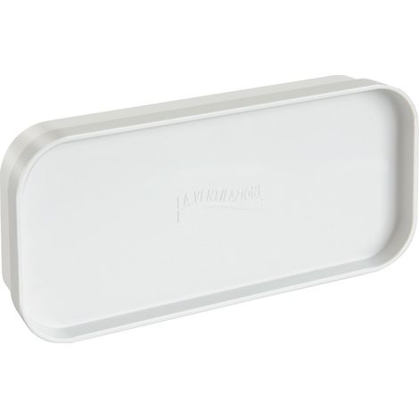 La Ventilazione CTAP157B Tappo di Chiusura 150x70 mm per Tubi e Accessori Aerazione Canalizzata, Bianco