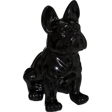 Buldog eden h.22cm in ceramica nera - Atmosphera créateur d'intérieur