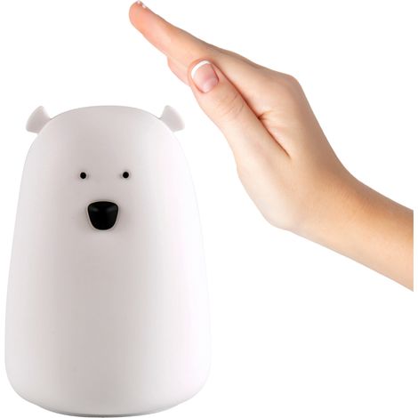 Lampada LED silicone Orsetto RGBW ricaricabile USB Polux (1/5)