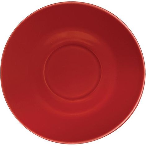 Soucoupe pour Tasses 228ml Rouge Lot de 12 Olympia (1/3)
